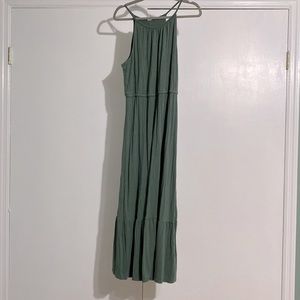 Eucalyptus green maxi dress